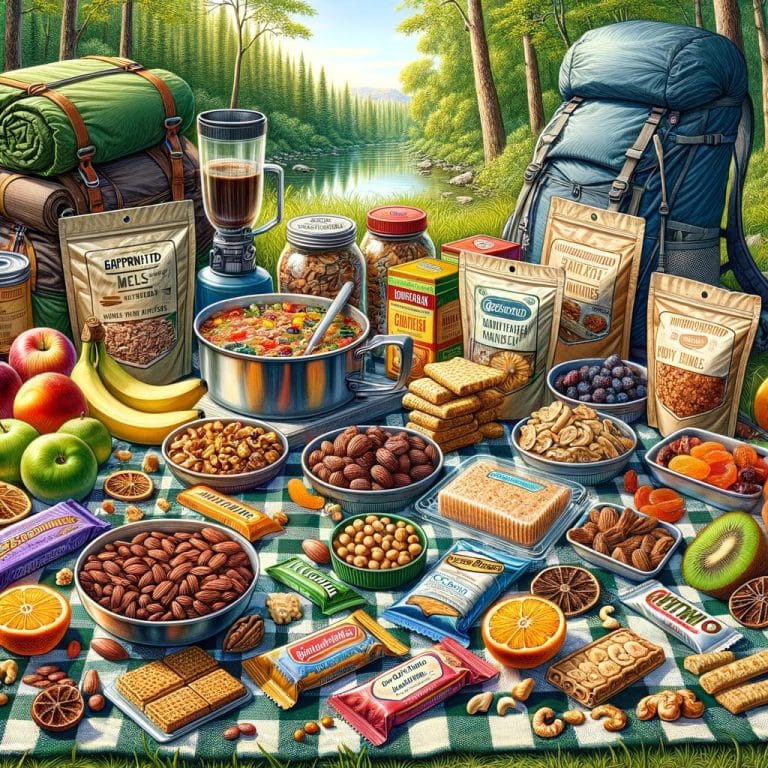 Backpacking Food 1 Nutritious backpacking food options for outdoor adventures, including lightweight meals and snacks