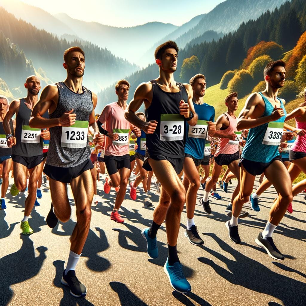 Endurance Running 1 long-distance race training, stamina-building exercise for increased cardiovascular fitness and mental resilience