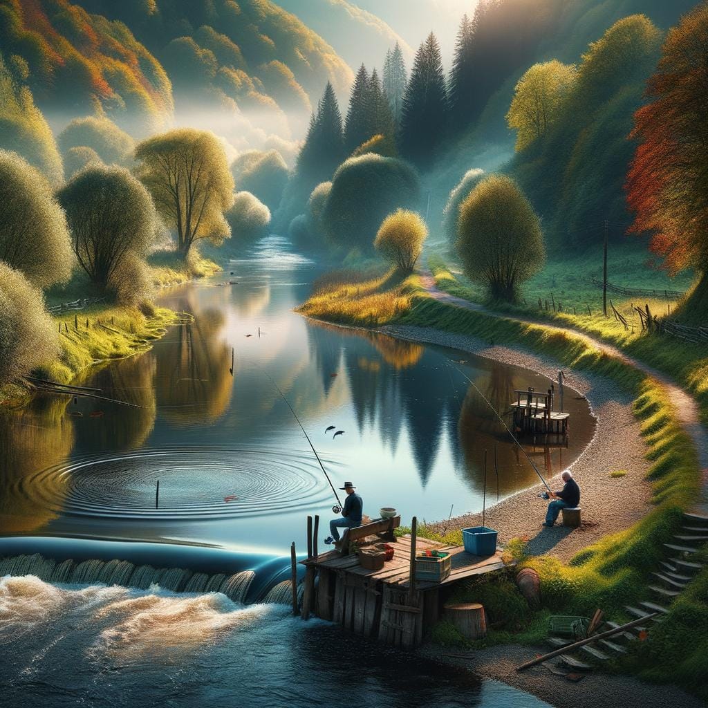 Fishing Spots Best fishing spots by the lake, perfect for angling enthusiasts