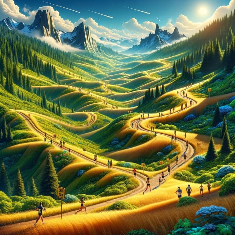 Marathon Trails 3 Scenic views and challenging terrain on marathon trails offer a unique running experience