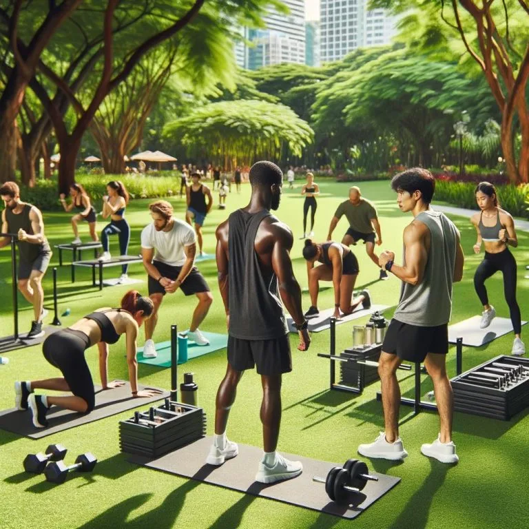 Experience outdoor fitness programs for a fun and refreshing workout in natural surroundings