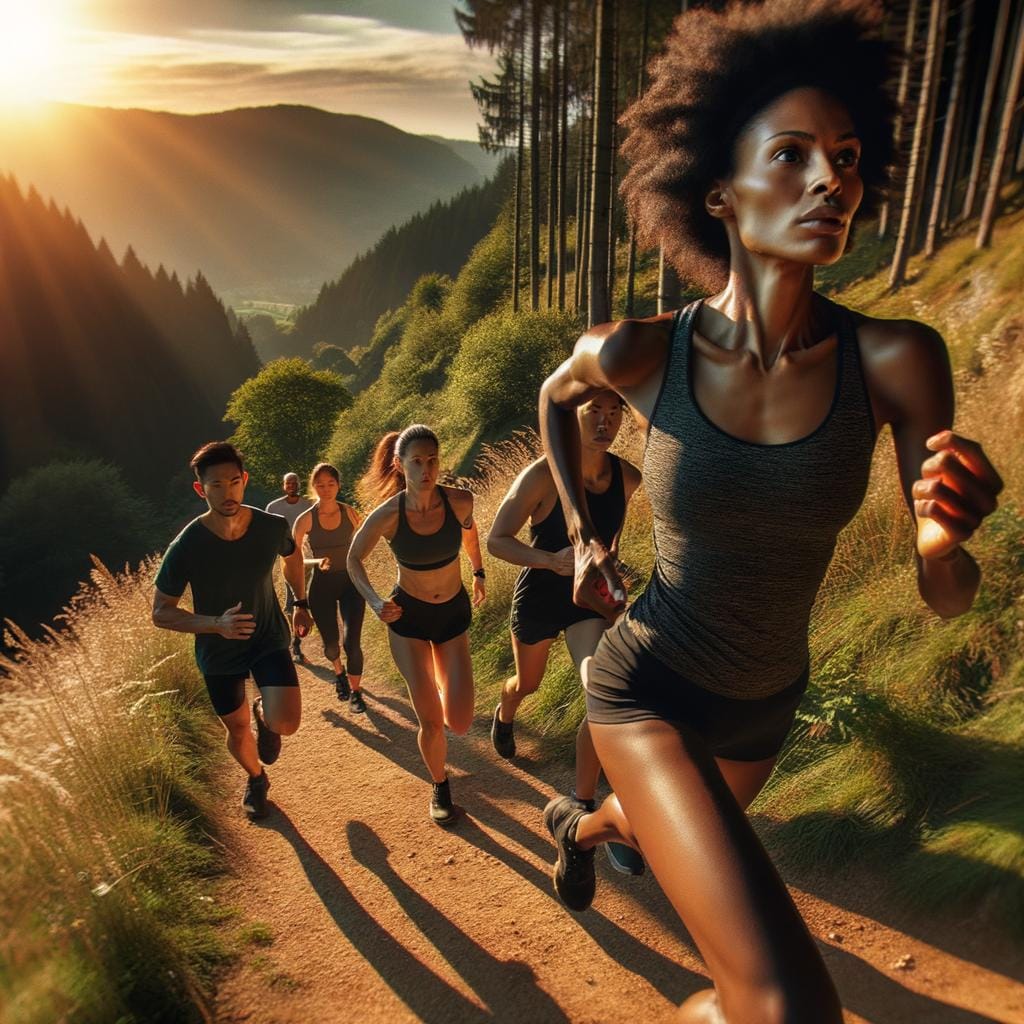 Thrilling trail running through scenic mountains, ideal for nature lovers and fitness enthusiasts