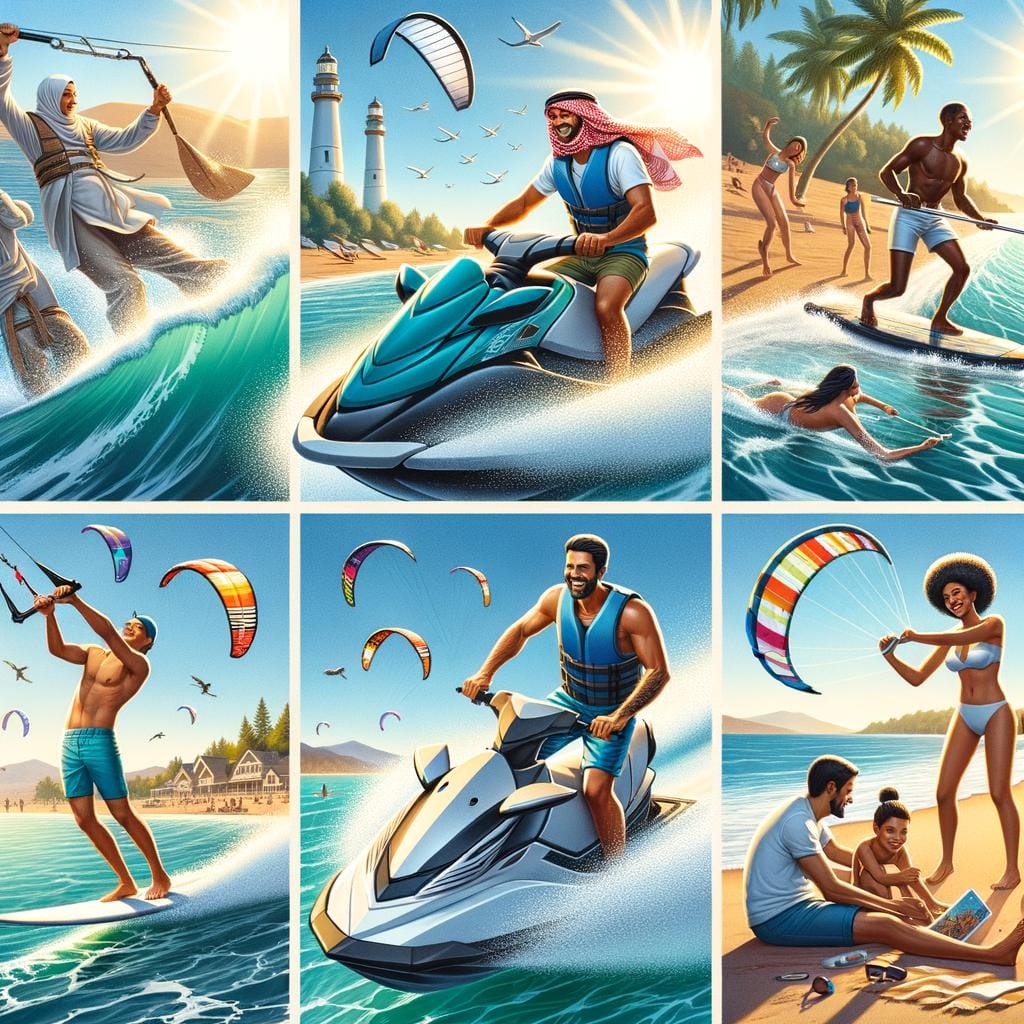 Enjoy thrilling water sports and activities at the beach, including surfing, paddleboarding, and snorkeling adventures