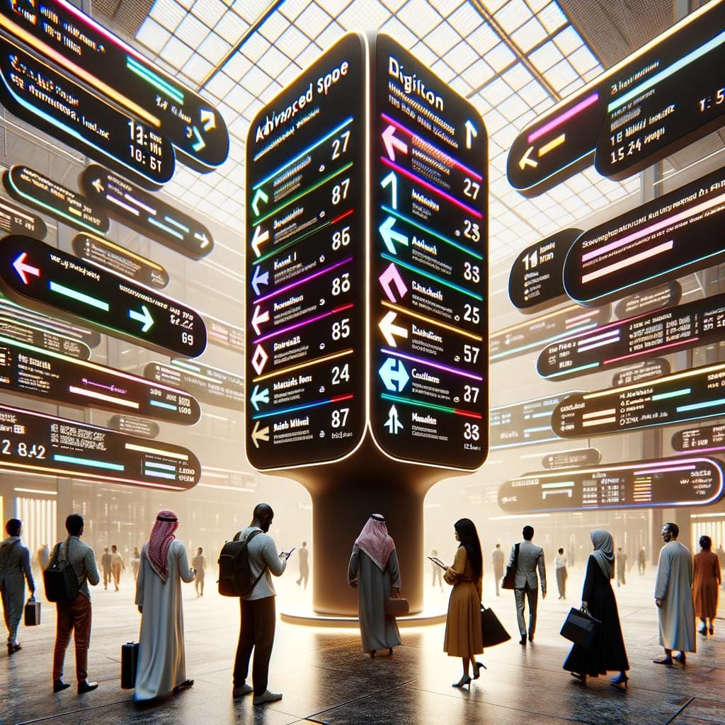 Efficient wayfinding signs to navigate complex buildings easily and accurately