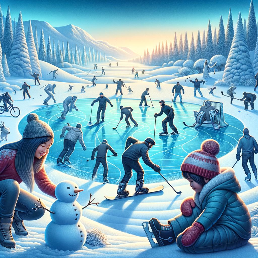 Exciting WINTER SPORTS action captured in stunning images of snow-covered slopes and thrilling competitions